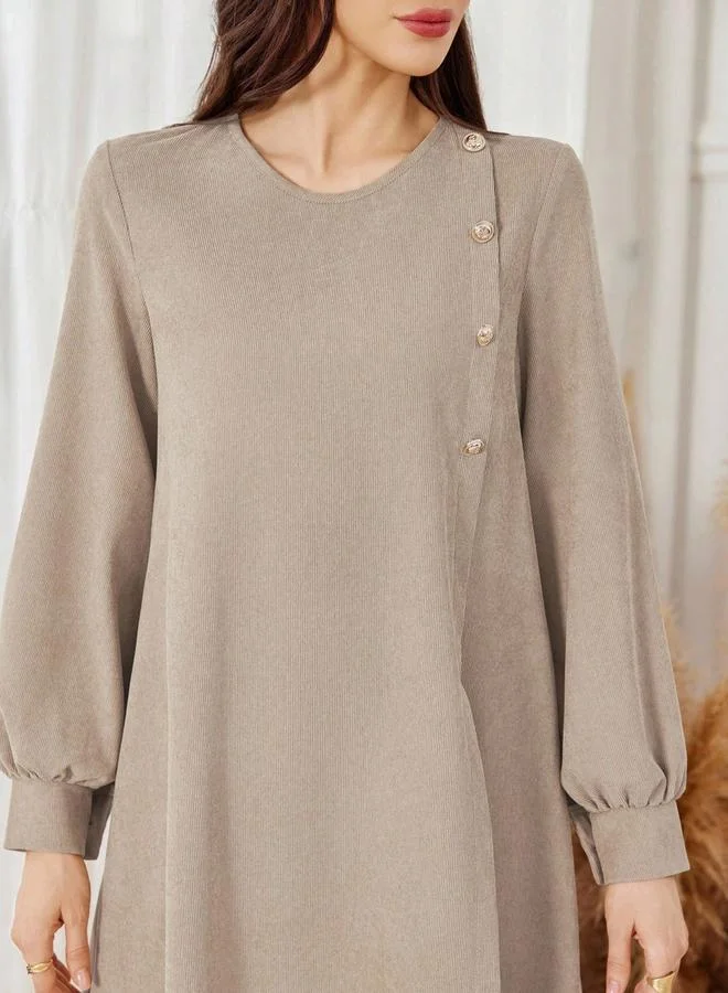 Take Two  Women Beige Longline Top and Wide Leg Pants Co-Ords for Women | Best Price UAE